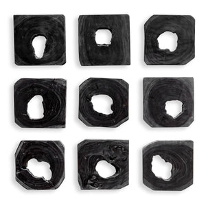 Bahati Wood Wall Decor, Ebony, S/9 - transform your walls with stylish wall decor | Image 2 | InSTYLE Home & Rugs