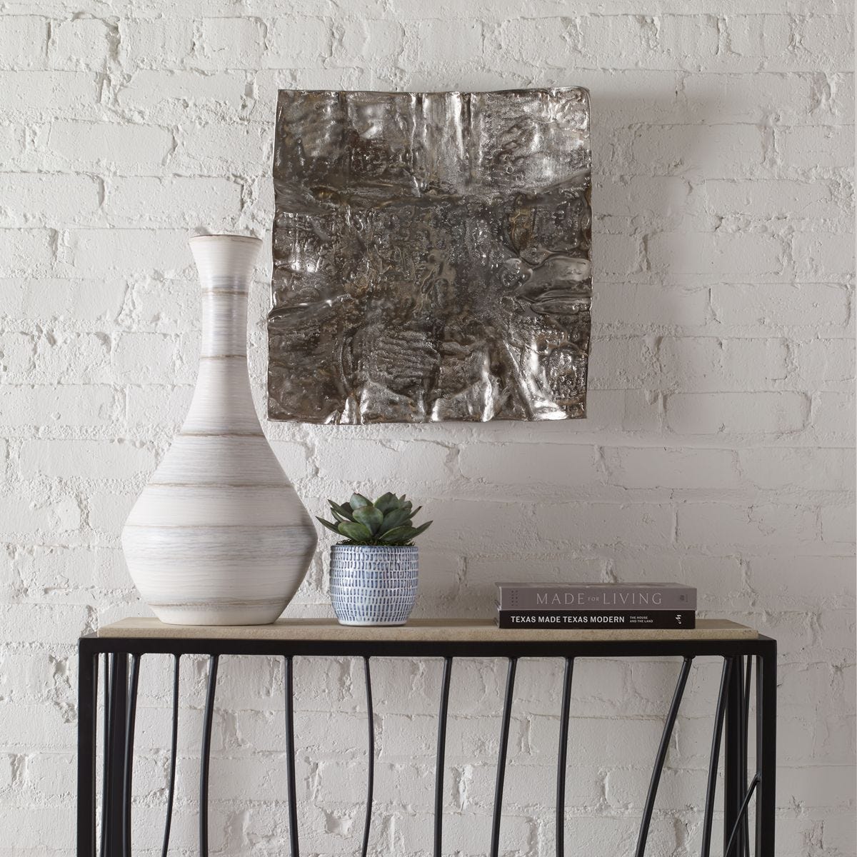 Archive Metal Wall Decor, Nickel - from framed art to mirrors, create a focal point in any room | Image 1 | InSTYLE Home & Rugs