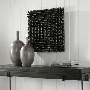 Portside Wood Wall Panel, Black - from framed art to mirrors, create a focal point in any room | Image 6 | InSTYLE Home & Rugs