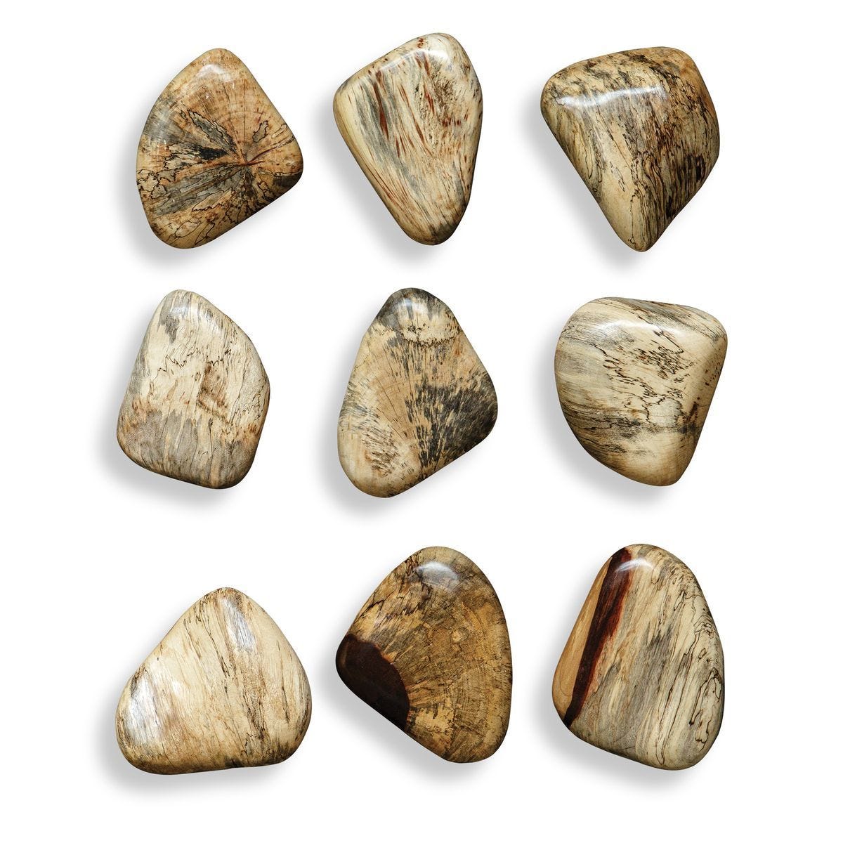 Pebbles Wood Wall Decor, Blonde, S/9 - from framed art to mirrors, create a focal point in any room | Image 2 | InSTYLE Home & Rugs