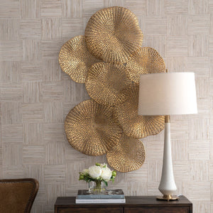 Ripley Metal Wall Decor, Gold - from framed art to mirrors, create a focal point in any room | Image 1 | InSTYLE Home & Rugs
