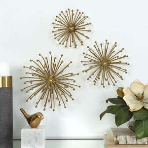 Aga Metal Wall Decor, S/3 - transform your walls with stylish wall decor | Image 7 | InSTYLE Home & Rugs