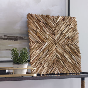 Outland Wood Wall Decor, Natural - transform your walls with stylish wall decor | Image 3 | InSTYLE Home & Rugs