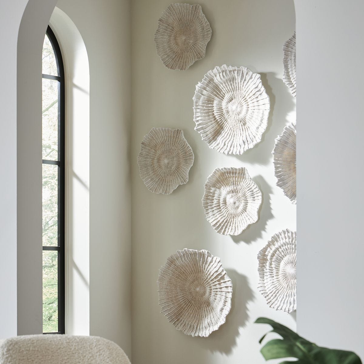 Ocean Gems Indoor-Outdoor Wall Decor, Natural, S/3 - from framed art to mirrors, create a focal point in any room | Image 1 | InSTYLE Home & Rugs