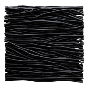 Gathered Teak Square Wood Wall Decor, Black - transform your walls with stylish wall decor | Image 5 | InSTYLE Home & Rugs