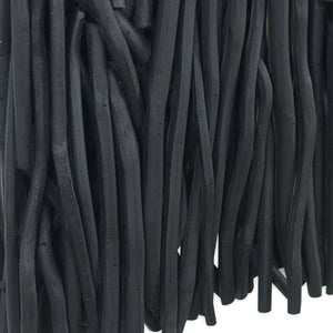 Gathered Teak Square Wood Wall Decor, Black - transform your walls with stylish wall decor | Image 6 | InSTYLE Home & Rugs