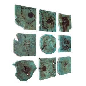 Bahati Wood Wall Decor, Blue, S/9 - find the perfect pieces to complement your interior design | Image 4 | InSTYLE Home & Rugs