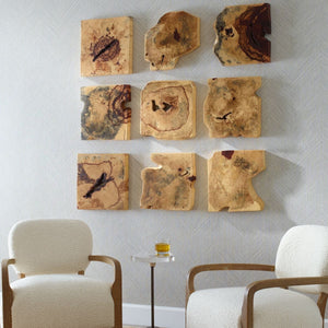 Bahati Wood Wall Decor, Natural, S/9 - transform your walls with stylish wall decor | Image 3 | InSTYLE Home & Rugs