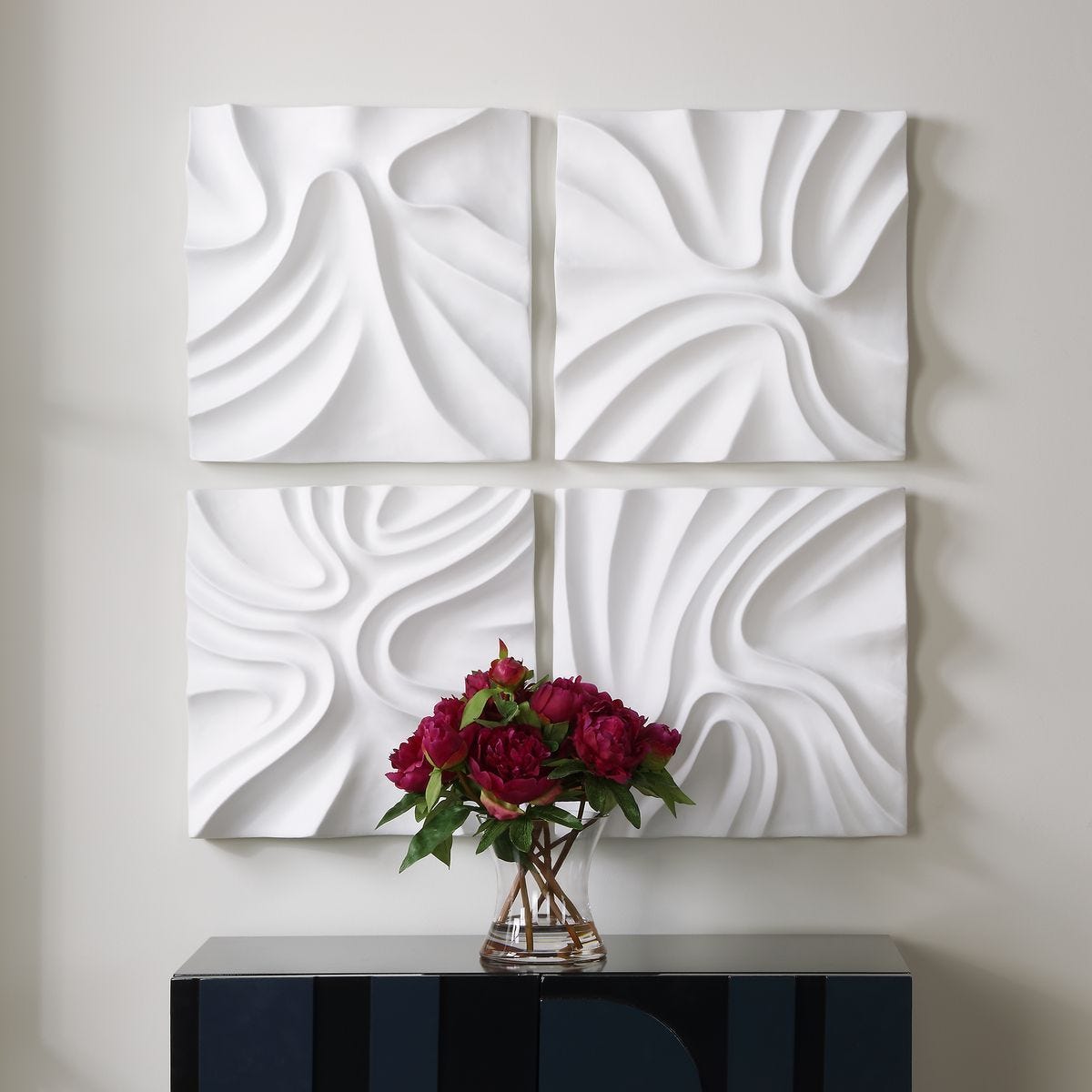 Snowdrift Wall Decor, S/4 - from framed art to mirrors, create a focal point in any room | Image 1 | InSTYLE Home & Rugs