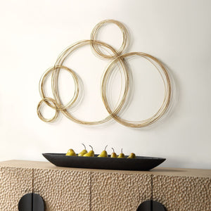 Golden Bubbles Metal Wall Decor - from framed art to mirrors, create a focal point in any room | Image 3 | InSTYLE Home & Rugs