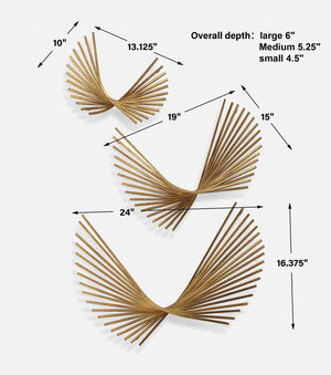 Coreograph Metal Wall Decor, S/3 - transform your walls with stylish wall decor | Image 6 | InSTYLE Home & Rugs