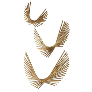 Coreograph Metal Wall Decor, S/3 - transform your walls with stylish wall decor | Image 4 | InSTYLE Home & Rugs