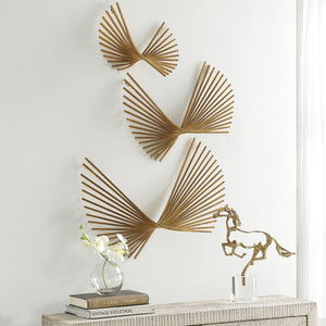 Coreograph Metal Wall Decor, S/3 - transform your walls with stylish wall decor | Image 3 | InSTYLE Home & Rugs