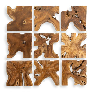 Talia Indoor-Outdoor Wood Wall Decor, S/9 - from framed art to mirrors, create a focal point in any room | Image 2 | InSTYLE Home & Rugs