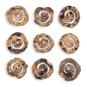 Corkscrew Wood Wall Decor, S/9 - from framed art to mirrors, create a focal point in any room | Image 2 | InSTYLE Home & Rugs