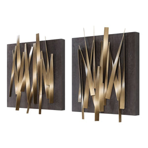 Crosshatch Metal Wall Decor, S/2 - transform your walls with stylish wall decor | Image 4 | InSTYLE Home & Rugs