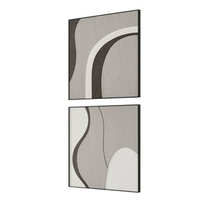 Joel Wood Wall Decor, S/2 - from framed art to mirrors, create a focal point in any room | Image 4 | InSTYLE Home & Rugs