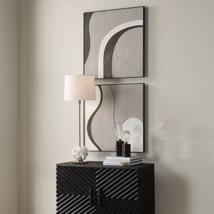 Joel Wood Wall Decor, S/2 - from framed art to mirrors, create a focal point in any room | Image 3 | InSTYLE Home & Rugs