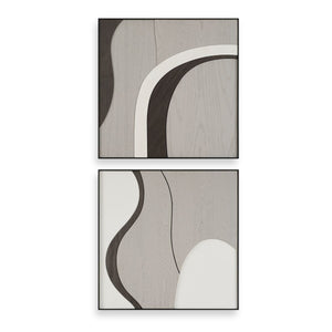 Joel Wood Wall Decor, S/2 - from framed art to mirrors, create a focal point in any room | Image 2 | InSTYLE Home & Rugs
