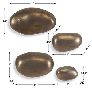 Set in Stone Indoor-Outdoor Wall Decor, S/4 - transform your walls with stylish wall decor | Image 5 | InSTYLE Home & Rugs
