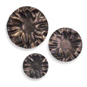 Peonia Indoor-Outdoor Wall Decor, Bronze, S/3 - from framed art to mirrors, create a focal point in any room | Image 2 | InSTYLE Home & Rugs