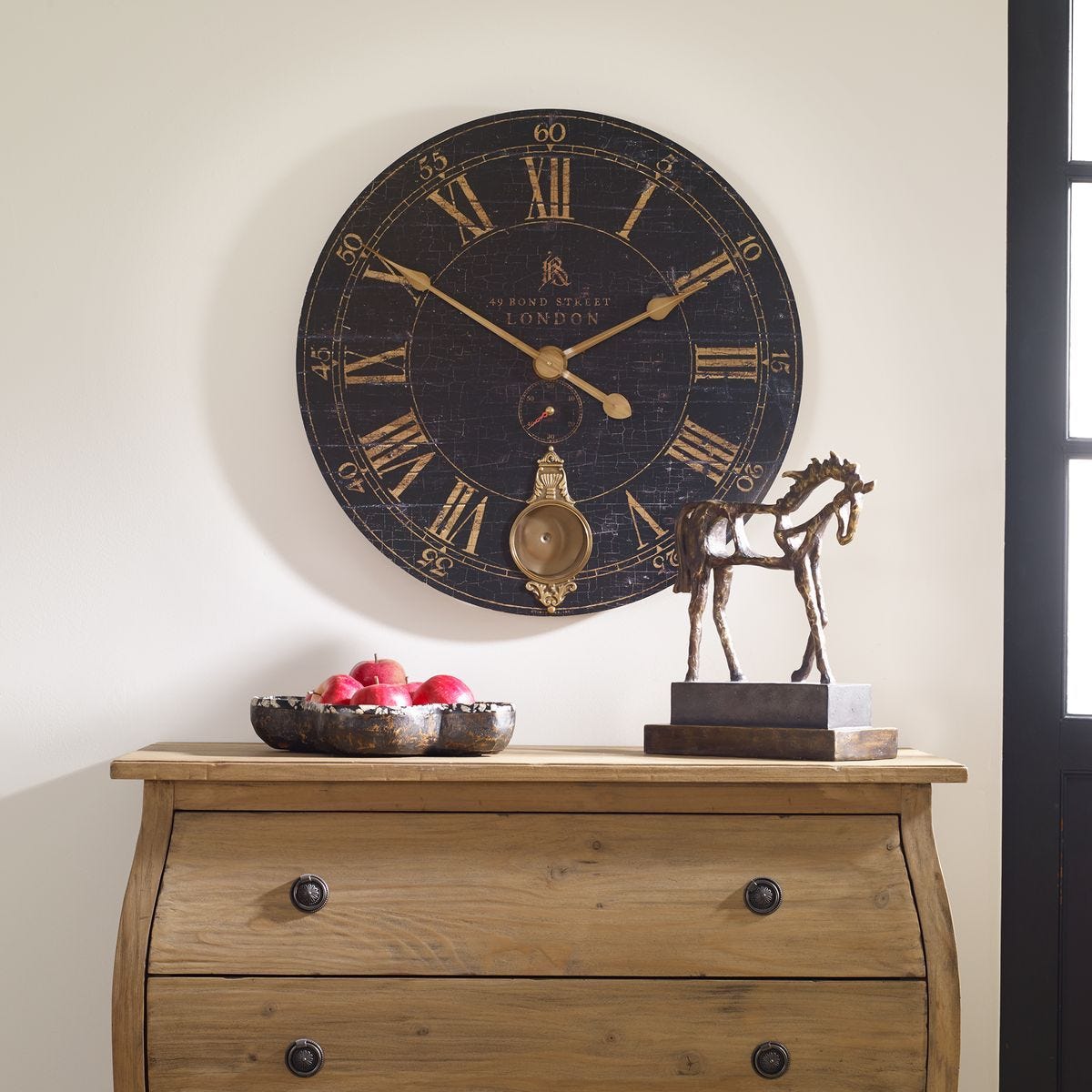 Bond Street 30" Wall Clock - find the perfect pieces to complement your interior design | Image 1 | InSTYLE Home & Rugs