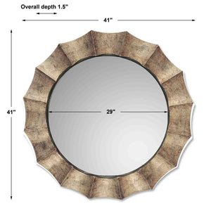 Gotham Round Mirror - perfect for enhancing light and creating a sense of space | Image 3 | InSTYLE Home & Rugs