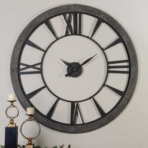 Ronan Large Wall Clock - find the perfect pieces to complement your interior design | Image 5 | InSTYLE Home & Rugs