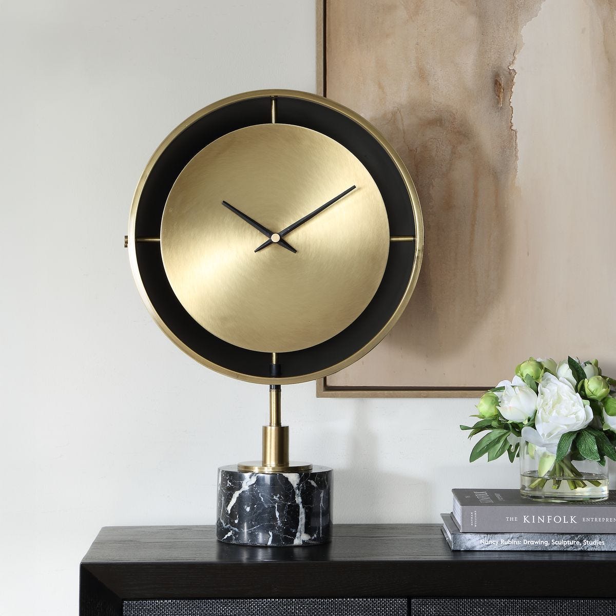 Velar Table Clock - modern accessories for a personalized living space | Image 1 | InSTYLE Home & Rugs