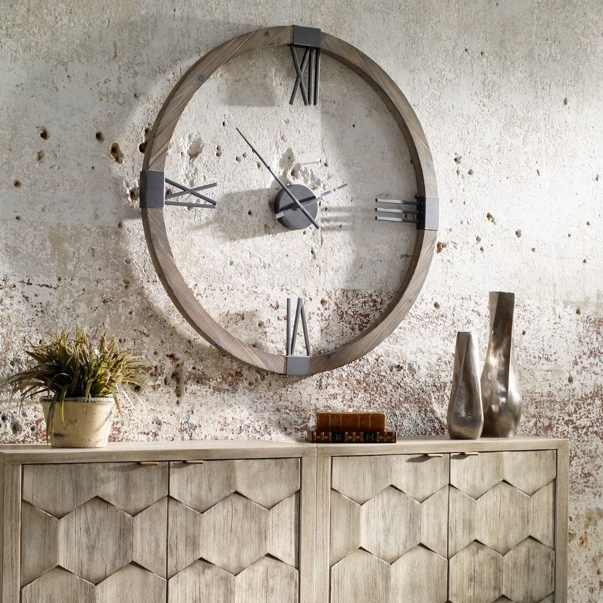 Marcelo Wall Clock - from framed art to mirrors, create a focal point in any room | Image 1 | InSTYLE Home & Rugs
