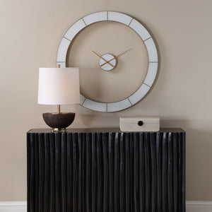 Ivory Halo Wall Clock - find the perfect pieces to complement your interior design | Image 1 | InSTYLE Home & Rugs