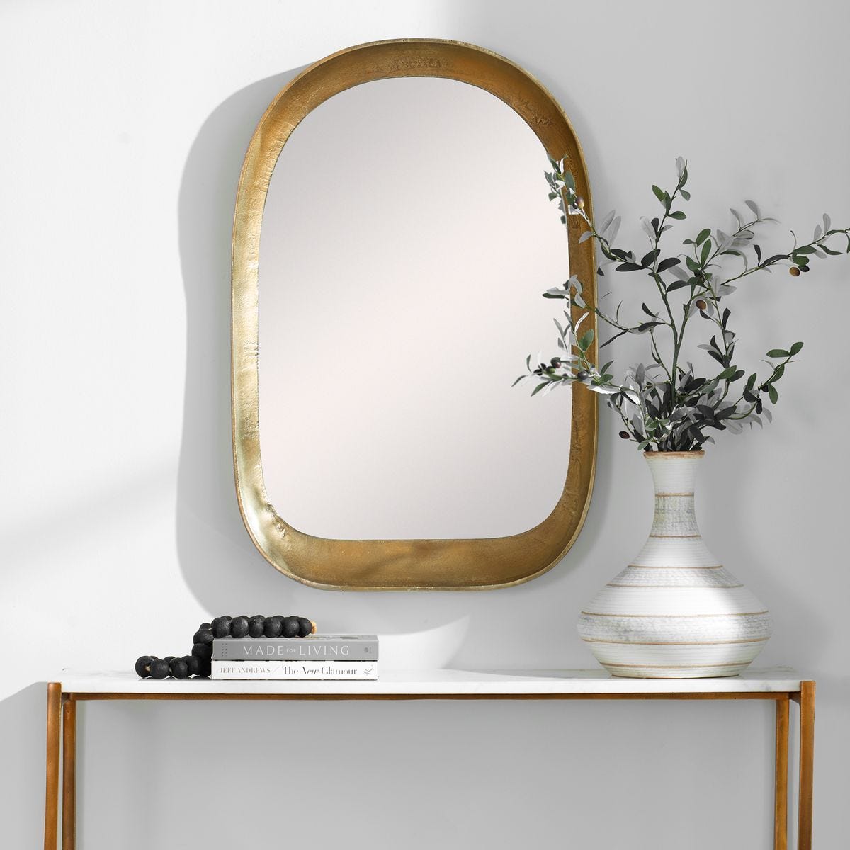 Bradano Arch Mirror, Brass - available in various shapes, sizes, and frame styles | Image 1 | InSTYLE Home & Rugs