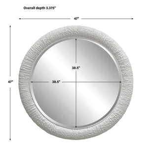 Mariner Round Mirror, White - elegant and functional accent pieces for any room | Image 6 | InSTYLE Home & Rugs