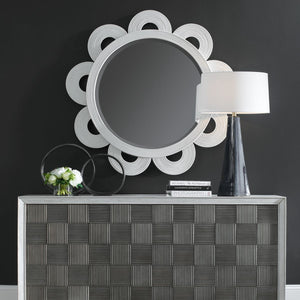 Clematis Round, White - elegant and functional accent pieces for any room | Image 1 | InSTYLE Home & Rugs