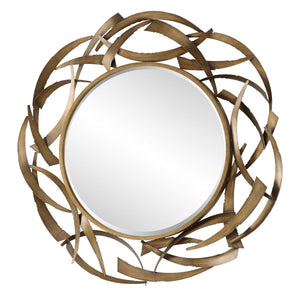 Cutting Edge Round Mirror - perfect for enhancing light and creating a sense of space | Image 4 | InSTYLE Home & Rugs
