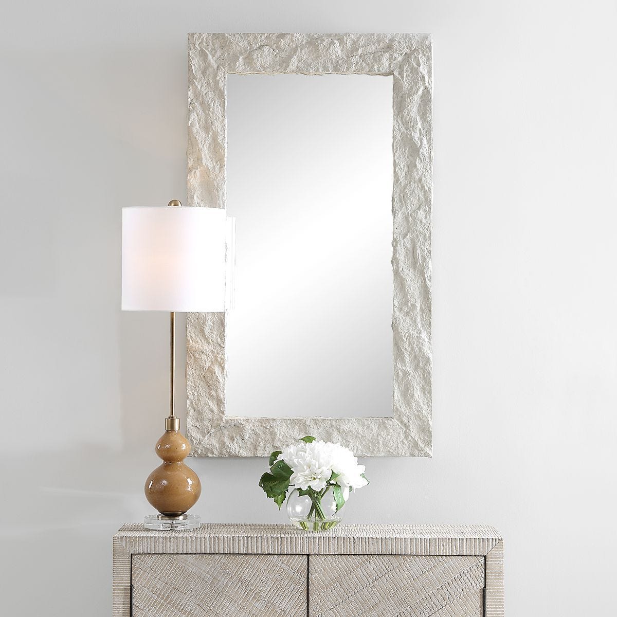 Quarry Rectangle Mirror - perfect for enhancing light and creating a sense of space | Image 1 | InSTYLE Home & Rugs