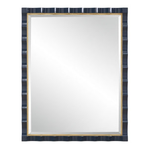 Gulf Mirror, Navy - perfect for enhancing light and creating a sense of space | Image 2 | InSTYLE Home & Rugs
