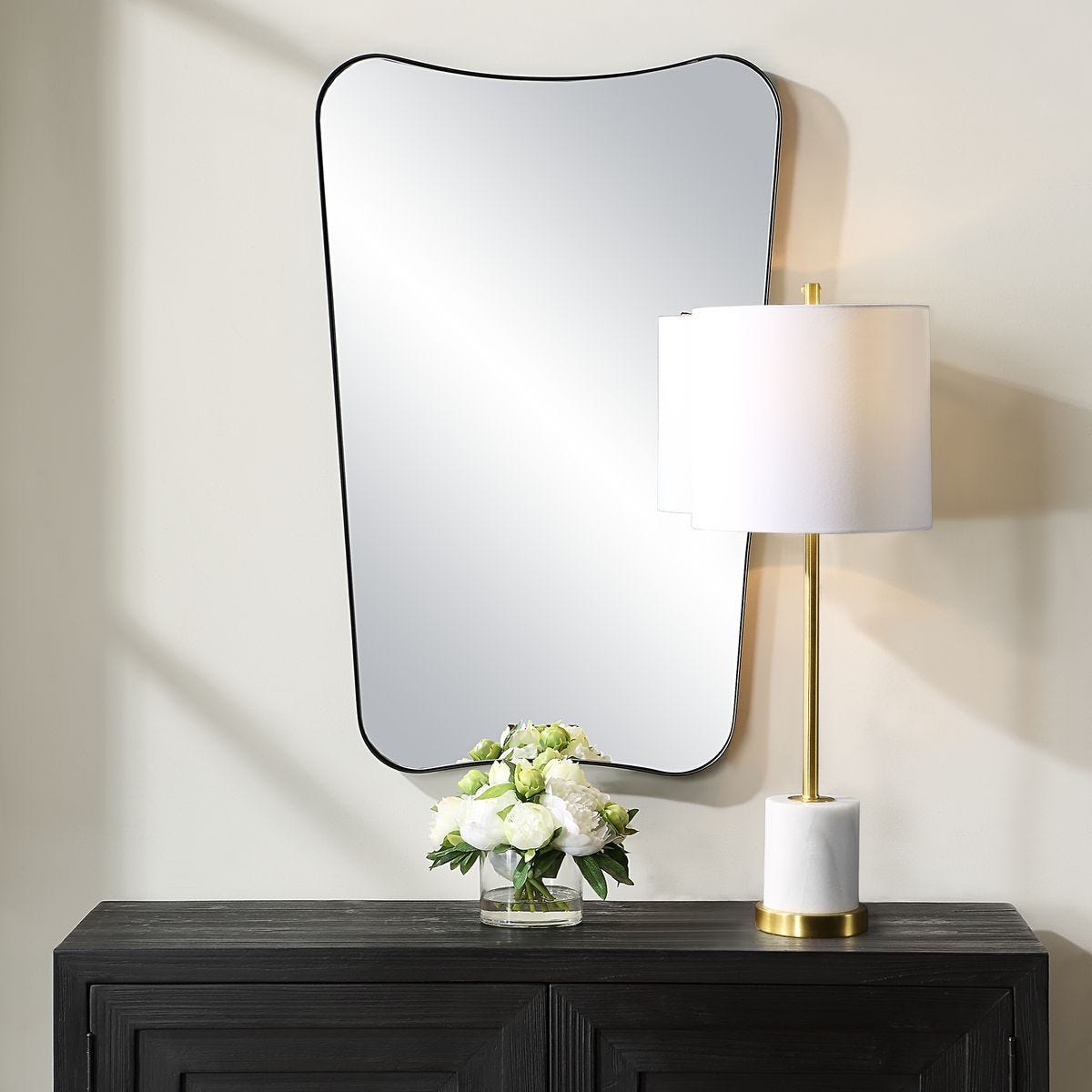 Belvoir Mirror, Black - available in various shapes, sizes, and frame styles | Image 1 | InSTYLE Home & Rugs