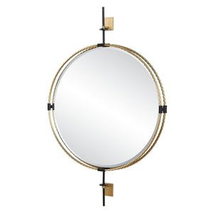 Guardrail Round Mirror - perfect for enhancing light and creating a sense of space | Image 4 | InSTYLE Home & Rugs