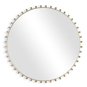Avelyne Round Mirror - perfect for enhancing light and creating a sense of space | Image 2 | InSTYLE Home & Rugs