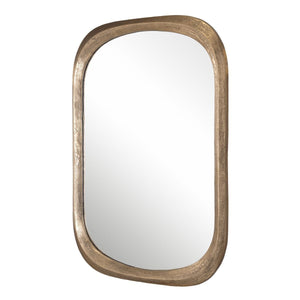 Malone Mirror, Brass - perfect for enhancing light and creating a sense of space | Image 4 | InSTYLE Home & Rugs