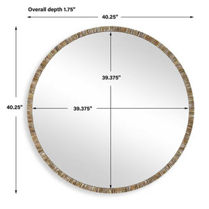 Odeon Round Mirror - perfect for enhancing light and creating a sense of space | Image 6 | InSTYLE Home & Rugs