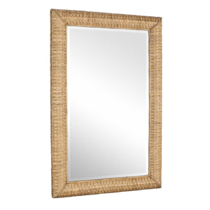 Twisted Seagrass Large Mirror - perfect for enhancing light and creating a sense of space | Image 4 | InSTYLE Home & Rugs