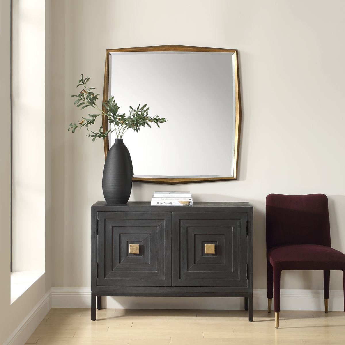 On Point Square Mirror - perfect for enhancing light and creating a sense of space | Image 1 | InSTYLE Home & Rugs