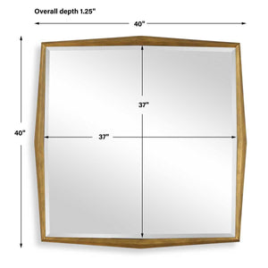 On Point Square Mirror - perfect for enhancing light and creating a sense of space | Image 6 | InSTYLE Home & Rugs