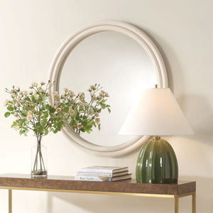 Florian Round Mirror - perfect for enhancing light and creating a sense of space | Image 3 | InSTYLE Home & Rugs