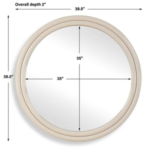 Florian Round Mirror - perfect for enhancing light and creating a sense of space | Image 6 | InSTYLE Home & Rugs