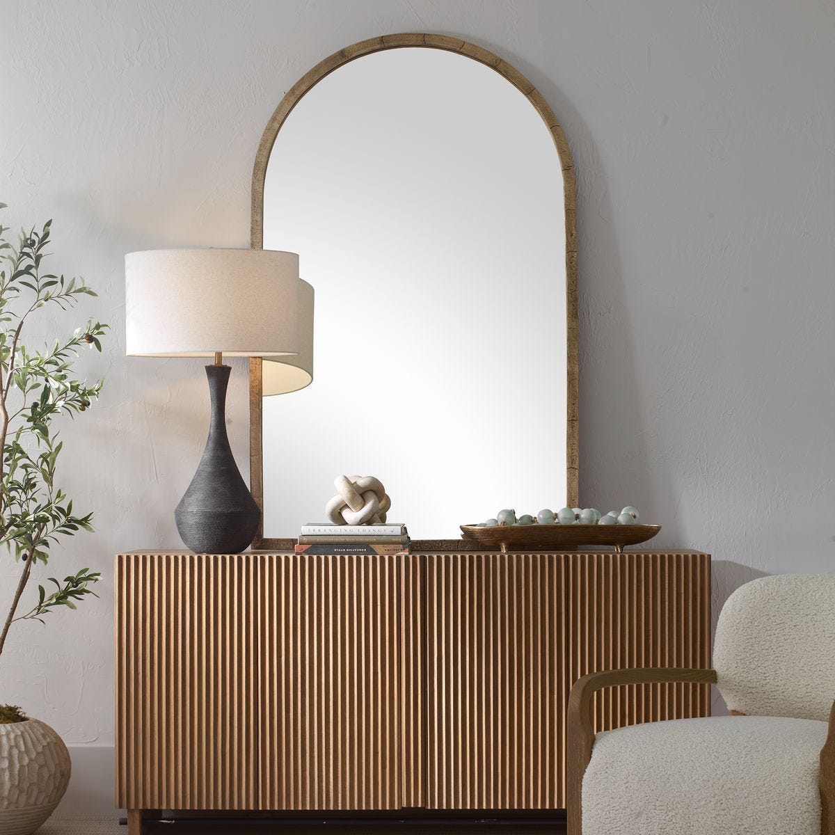 Vestry Arch Mirror - perfect for enhancing light and creating a sense of space | Image 1 | InSTYLE Home & Rugs