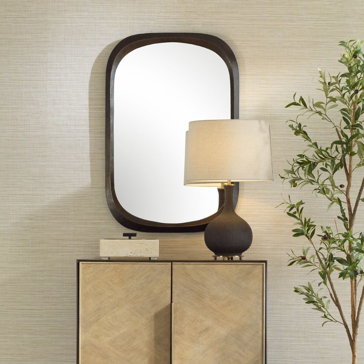 Malone Mirror, Bronze - available in various shapes, sizes, and frame styles | Image 1 | InSTYLE Home & Rugs