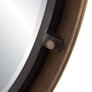 Porthole Round Mirror - modern mirror with sleek design for contemporary interiors | Image 5 | InSTYLE Home & Rugs
